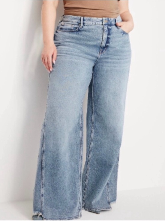 Good American Denim - NWT Good American Good Skate High Rise Ultra Wide Leg Jeans Size 18 90s Y2K